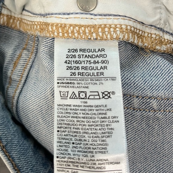 Gap ‘70s Flare High Rise Light Wash Distressed Denim Jeans Z - Picture 7 of 9